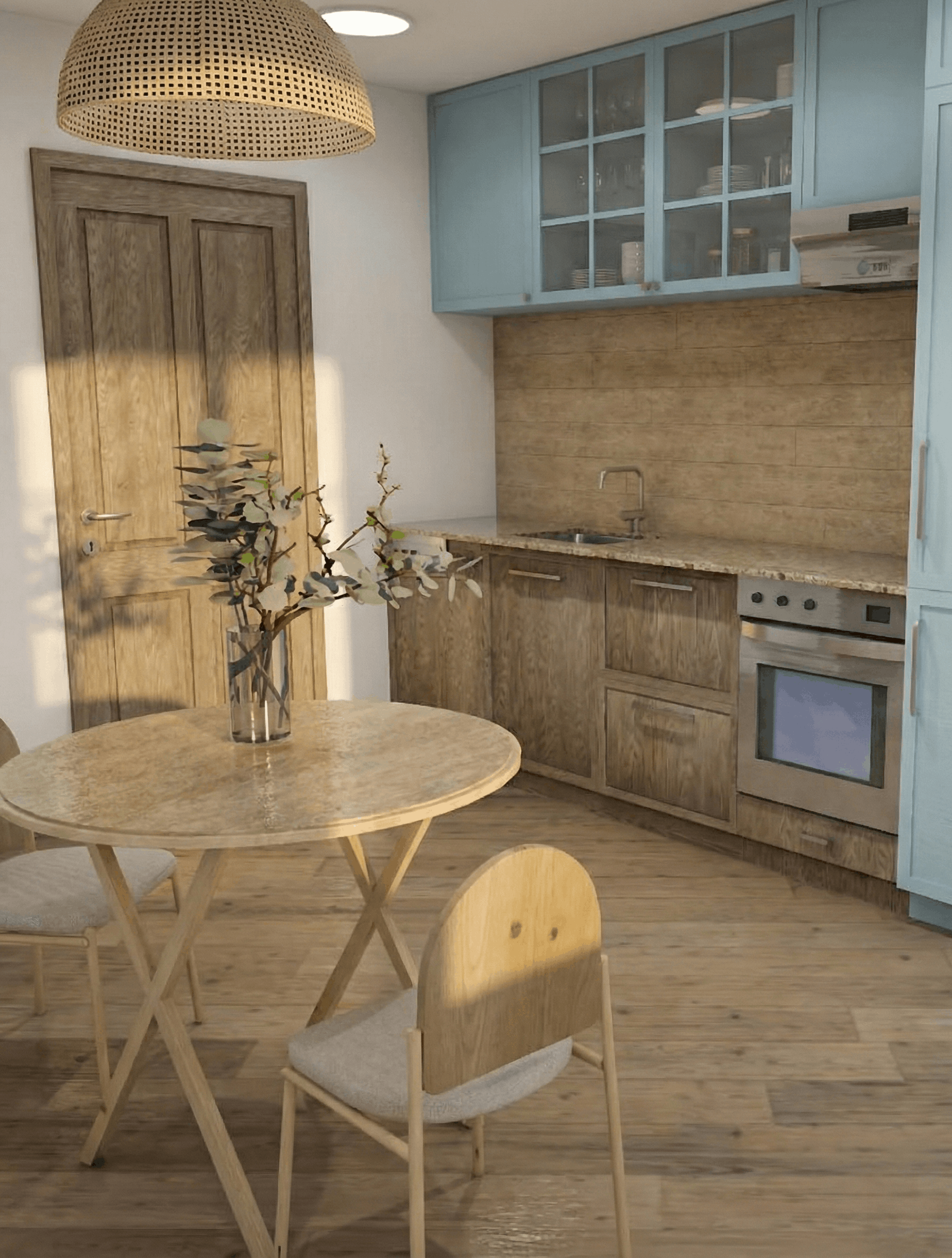 Virtuvės 3D projektas - studentų darbas 14