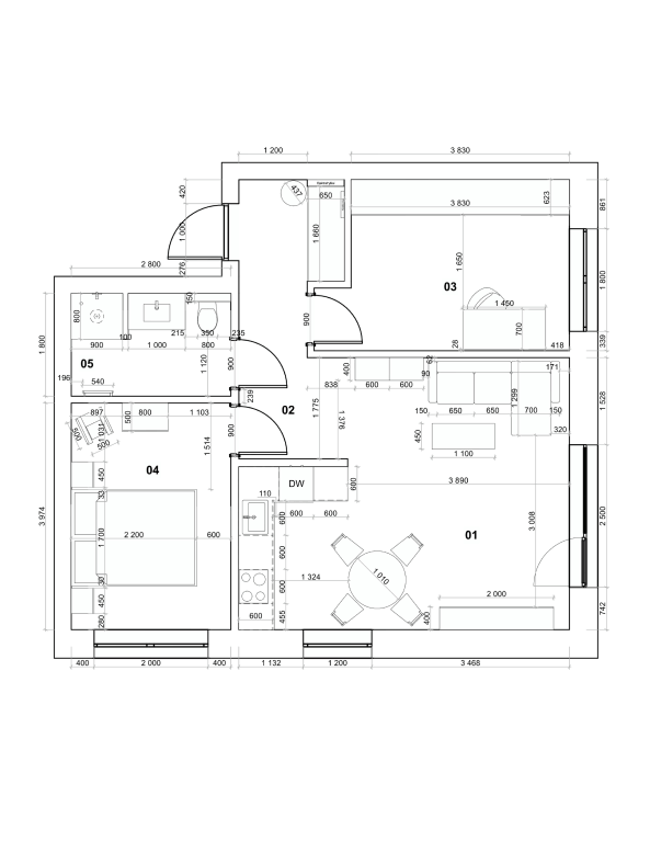 Interjero dizaino kursų studentų baigiamasis darbas 2